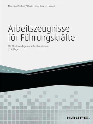cover image of Arbeitszeugnisse für Führungskräfte--inkl. Arbeitshilfen online